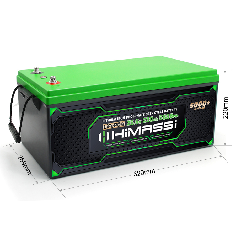 HiMASSi 24V 230Ah LiFePO4 Battery : H230-24V - Image 2