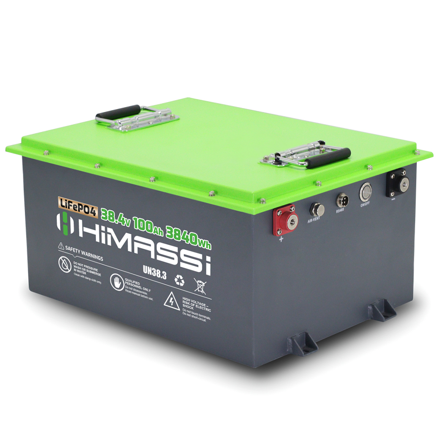 HiMASSi 38.4V 100Ah LiFePO4 Battery : H100-36V