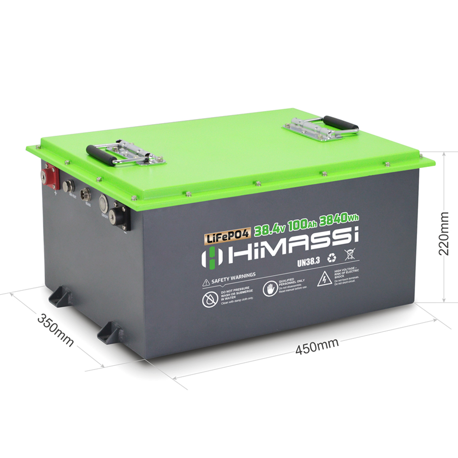 HiMASSi 38.4V 100Ah LiFePO4 Battery : H100-36V - Image 2