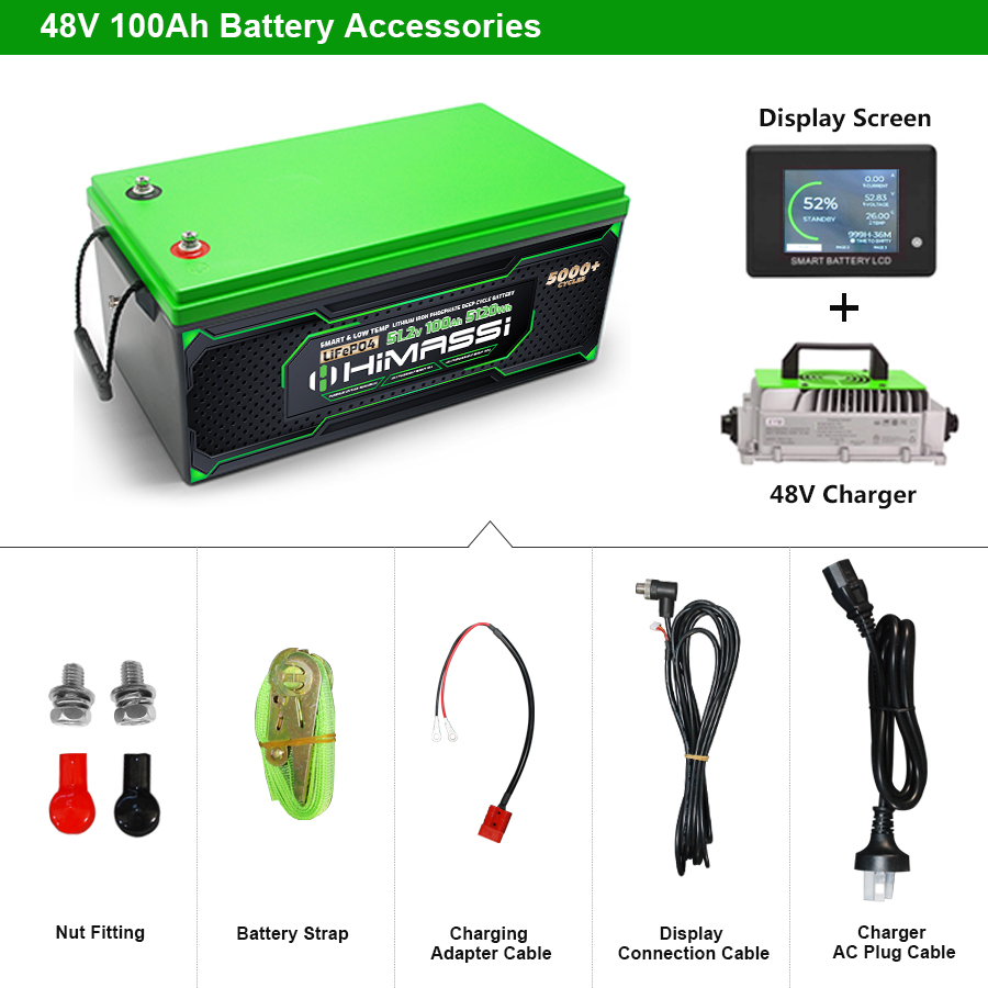 HiMASSi 51.2V 100Ah LiFePO4 Battery : H100-51.2V - Image 5